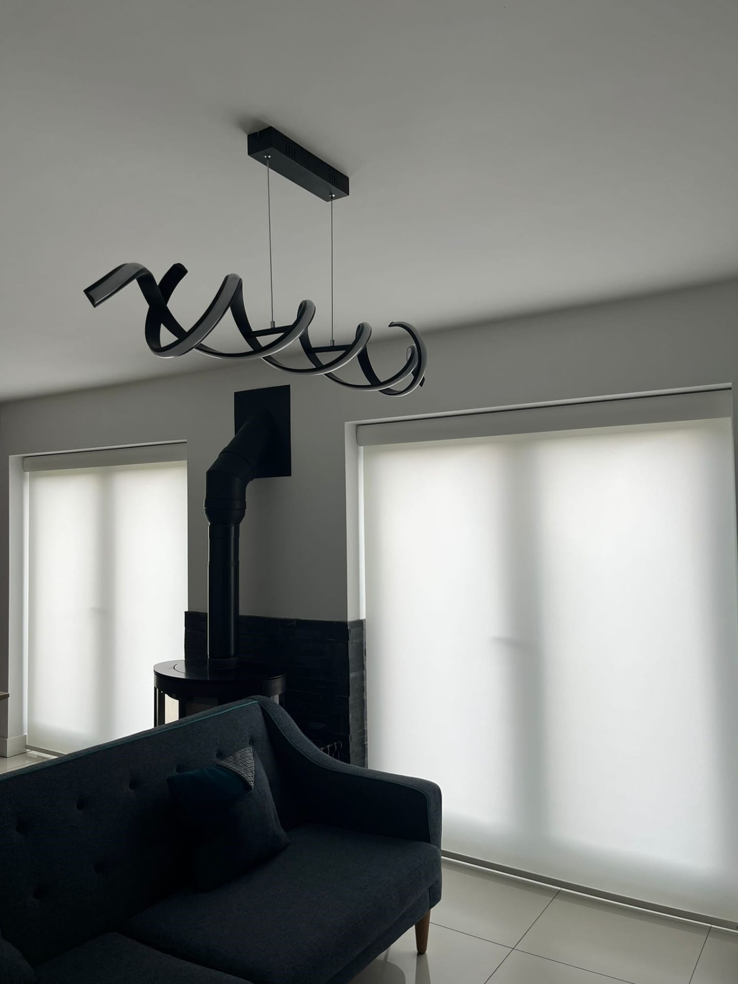 Roller blinds for patio doors